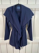 New Ryan Roberts Women's Wrap Tunic Dress/Top Navy Blue Size Small
