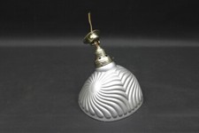 Ancienne Vitrine Éclairage Lampe Spot Verre Laiton 1930er Vintage RAR