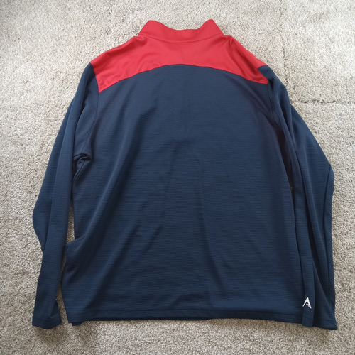 New England Patriots Shirt Mens XL Blue 1/4 Zip NFL Performance Pullover Antigua - Picture 5 of 7