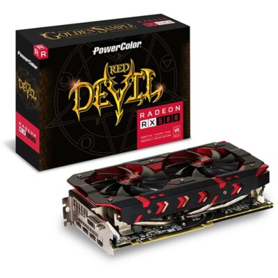 PowerColor Radeon RX 580 8GB GDDR5 Grafikkarte (AXRX 580 8GBD5 DHDV2/OC)
