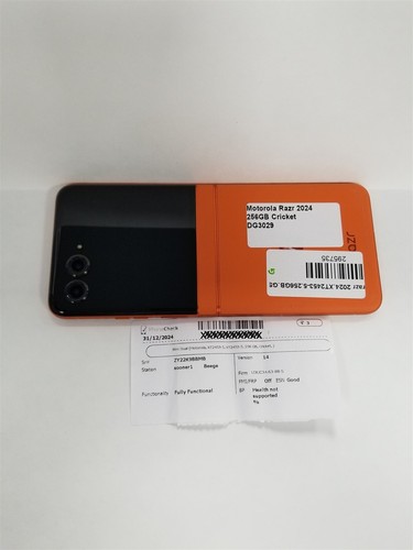 Motorola Razr 2024 256GB Orange XT2453-5 (Cricket) Fully Functional DG3029 - Picture 12 of 12