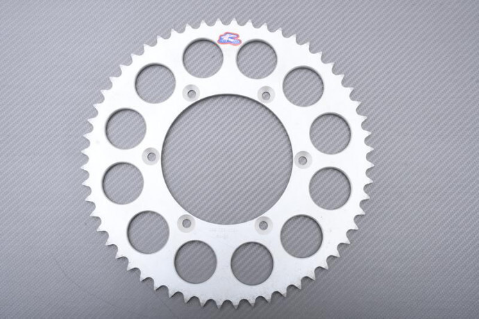 Couronne 520 Renthal 56 dents argent anti-boue pour Yamaha WR450F