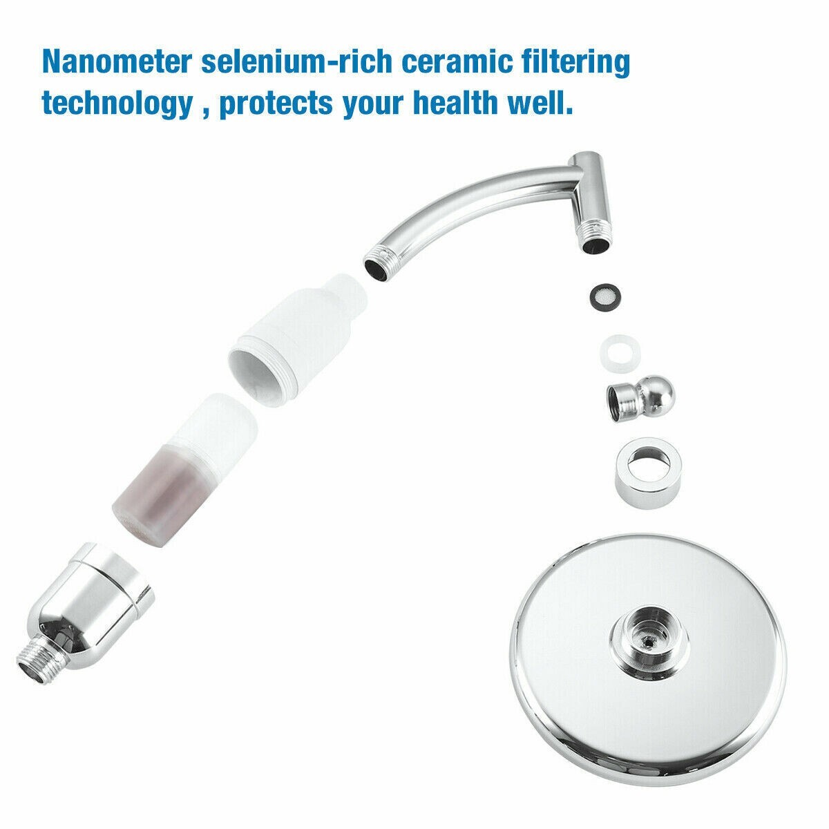 Large Shower Head High Pressure Powerful Bath Heads Water Saving Filter ...