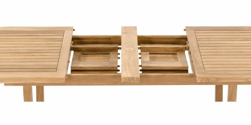 7 PC DINING TEAK SET GARDEN OUTDOOR PATIO FURNITURE NAPA STACKING 117" OVAL TABL - Picture 10 of 10
