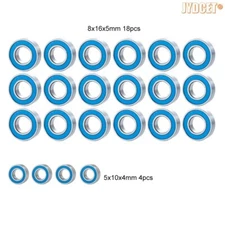22pcs Blue Rubber Sealed Bearing Kit for RC 1/8 HSP Nitro Savagery Truck 94762