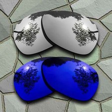 US Silver Violet Blue Polarized Lenses Replacement For-Oakley Feedback