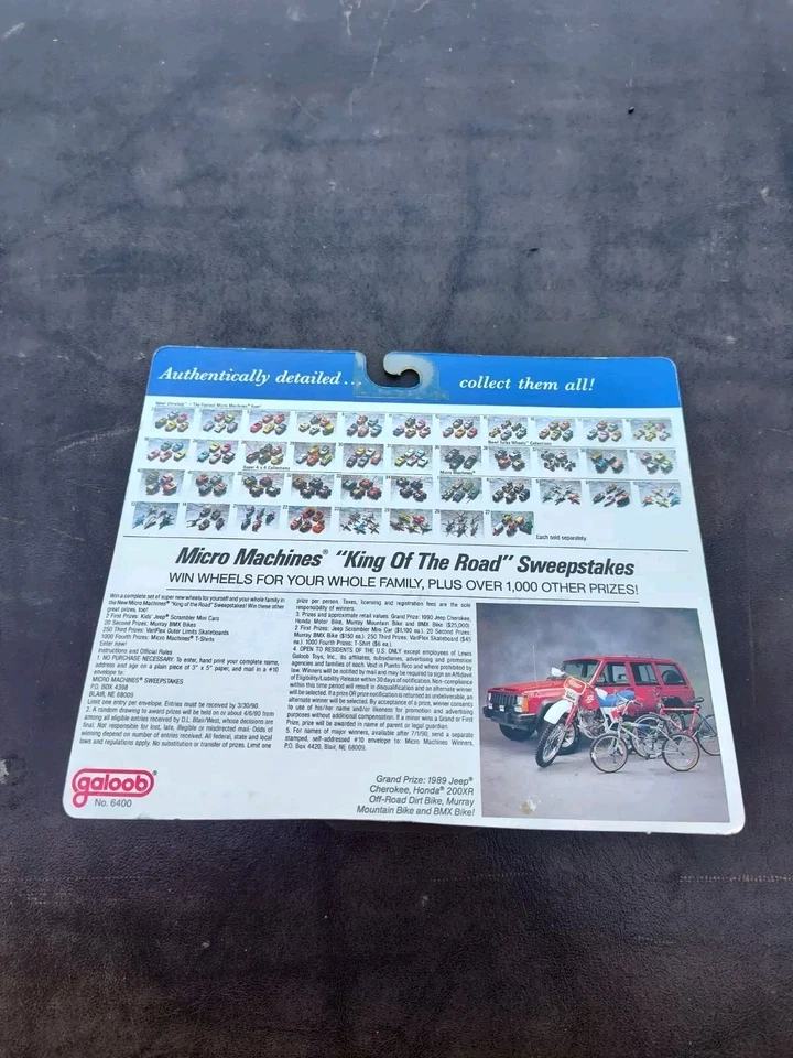 Rare Micro Machines 6400 Turbo Wheels Collection #5 Ultra Fast Galoob 1988 D4 - Image 2 of 2