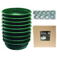 Gold Panning Classifier | Mesh Screen Sifter 9 Piece Set | 1/2"-100" Mesh Set