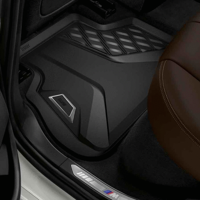 Juego de alfombrillas delanteras BMW negras para todo tipo de clima OEM rubber mats Juego de alfombrillas delanteras BMW negras para todo tipo de clima OEM