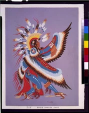 8" x 10"  1952 Eagle Dancer,Indians,Native Americans
