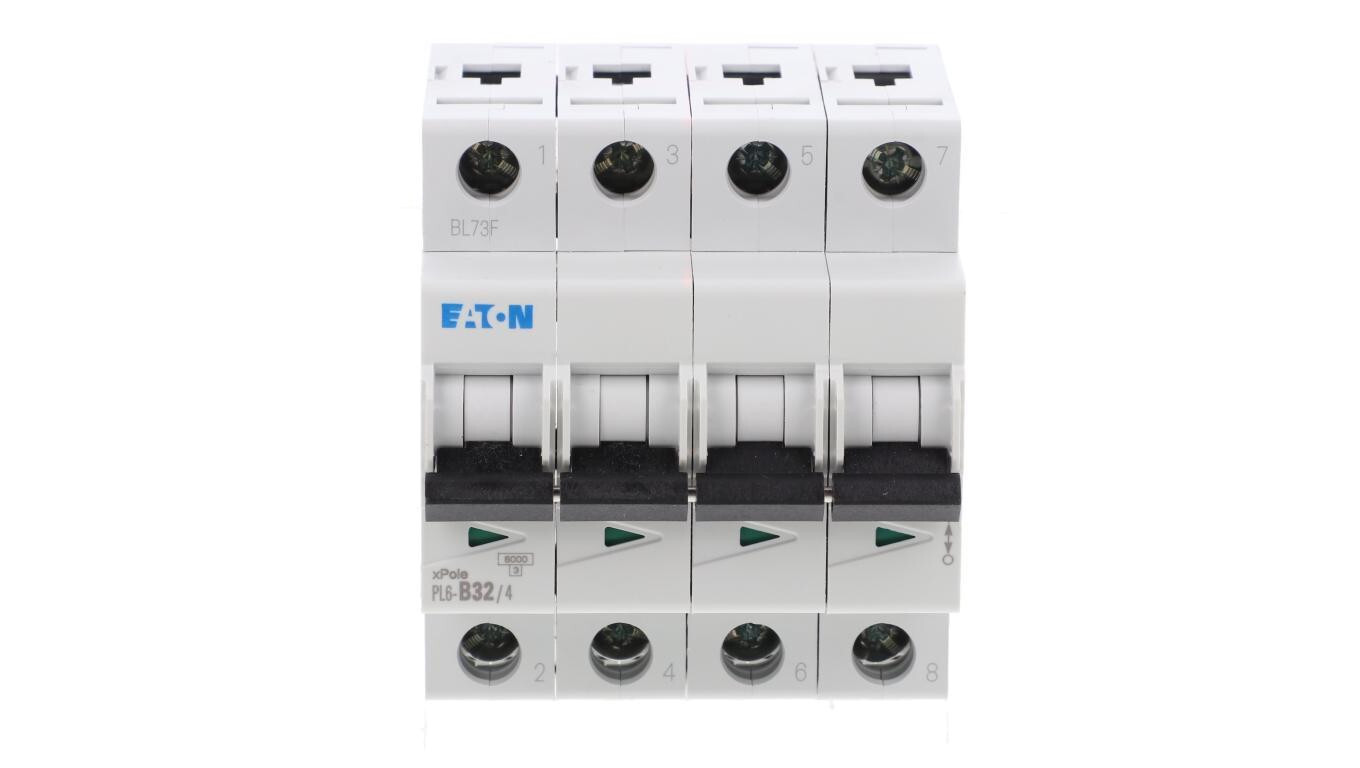 Circuit breaker 4P B 32A 6kA AC PL6-B32/4 166500 /T2UK