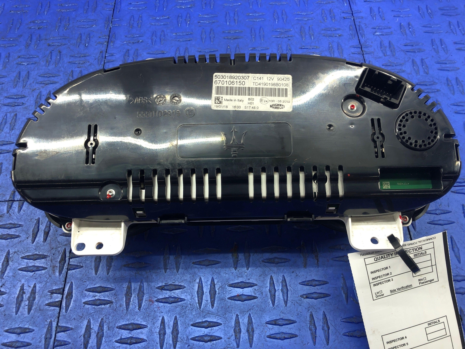 2014-2019 MASERATI GHIBLI SPEEDOMETER INSTRUMENT CLUSTER 670106150 OEM 2018 2017