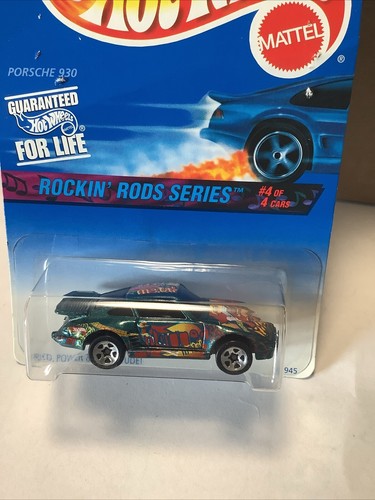 Rockin' Rods 1997 Hot Wheels - Porsche 930 (verde metálico oscuro) 572 - Imagen 2 de 3