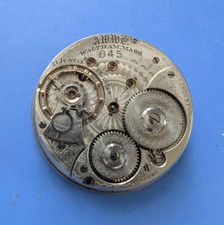 VINTAGE 18 SIZE WALTHAM MODEL 1892 21 JEWEL GRADE 845 POCKET WATCH PARTS
