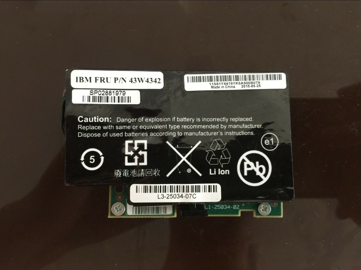 Batteria IBM 46C9040 43W4342 BBU M5014 M5015 LSI 9260-8i 9620-4i - Foto 2