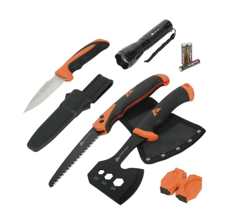 CHUMS キャンプtool 7点セット Ozark Trail 7-Piece Camping Tool Set with Hammer, Axe, Flashlight