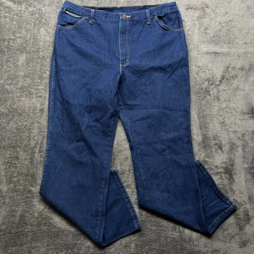 Jeans Red Kap para hombre 40x32 (se adapta a 38x32) azul denim pierna recta ropa de trabajo lavado oscuro Foto 2 de 4