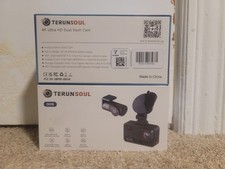 TERUNSOUl 4K 4K Dash Cam Front and Rear Free 128GB Card Included 5.8GHz WiFi
