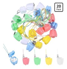 20 Pcs-Tooth Necklace Boxes for Lost Teeth Organizer NEW Plastic Cases