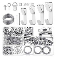 246Pcs Bilderhaken Mit NäGeln Zum AufhäNgen Von Bildern, Uhren, Dekoration