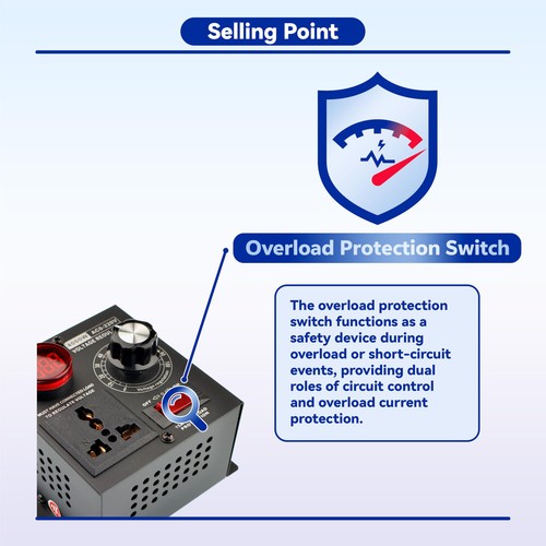 SCR Voltage Controller AC 110V 220V/15A/ 4000W Variable Speed Controller Fit ... - Picture 7 of 7