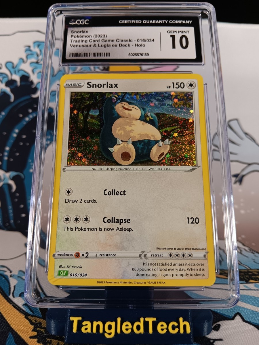 Pokemon Snorlax 016/034 Classic Collection Holo English CGC Gem