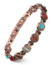 Feraco Copper Magnetic Bracelet for Women, Ultra Strength with 3800 Gauss Magnet