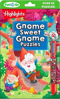 Gnome Sweet Gnome Puzzles: Magical Kids Puzzle Book with Gnomes, Fairies and Dra