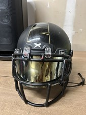 Casco de fútbol americano Xénith Youth grande X2E 2020 negro, correa para la barbilla máscara facial visera
