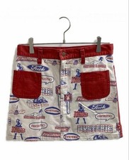 Hysteric Glamour Vintage Denim Mini Skirt All-over pattern Collector Archive