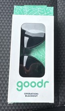 NWT Goodr Mach G Active Running No Slip Aviator Polarized Sunglasses Black