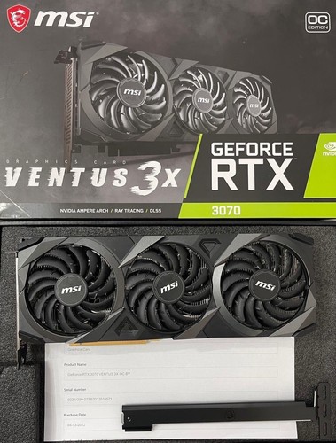 MSI NVIDIA GeForce RTX 3070 VENTUS 3x 8G OC BV Great condition.