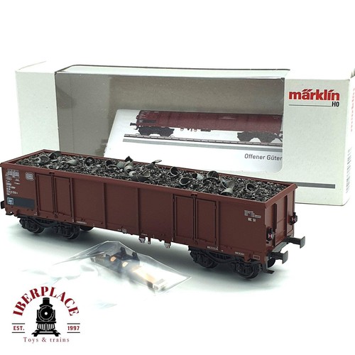 ♻️ 🚃 Märklin 46913 Offener Güterwagen Typ Eaos DB Spur H0 E17 | Zustand: Gebraucht