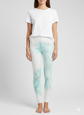 M&S Girls Leggings Age 12-13 158cm Aqua Tie Dye Messy Play Fault