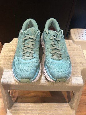 Size 8 - Hoka One One Bondi 7 Running Shoes Sneakers Blue Athleisure Womens