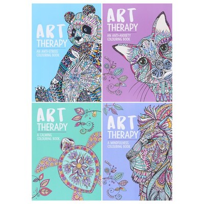 Art Therapy Colouring Series 4 Books Collection Set - Non Fiction - Paperback