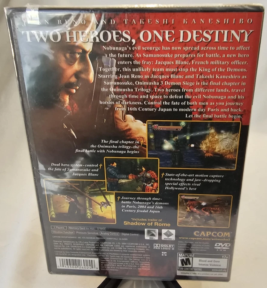Onimusha 3: Demon Siege PlayStation 2 PS2, 2004 SEALED Brand New - Image 3 of 4
