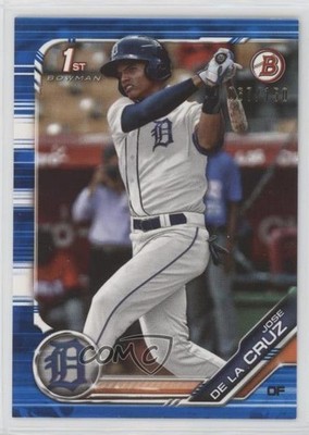 2019 Bowman Prospects Blue 67/150 Jose De La Cruz #BP-149 0q3