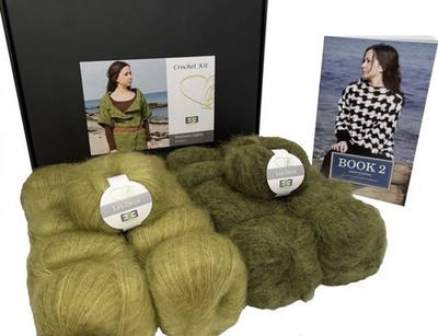 DesignEtte Northern Lights Häkelset Seide Mohair S-9314 Premium Neu