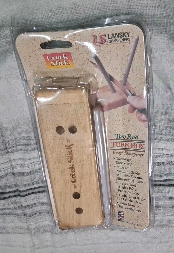 Lansky Two Rod Turn Box Knife Blade Tool Sharpener BRAND NEW SEALED
Opens in a new window or tab