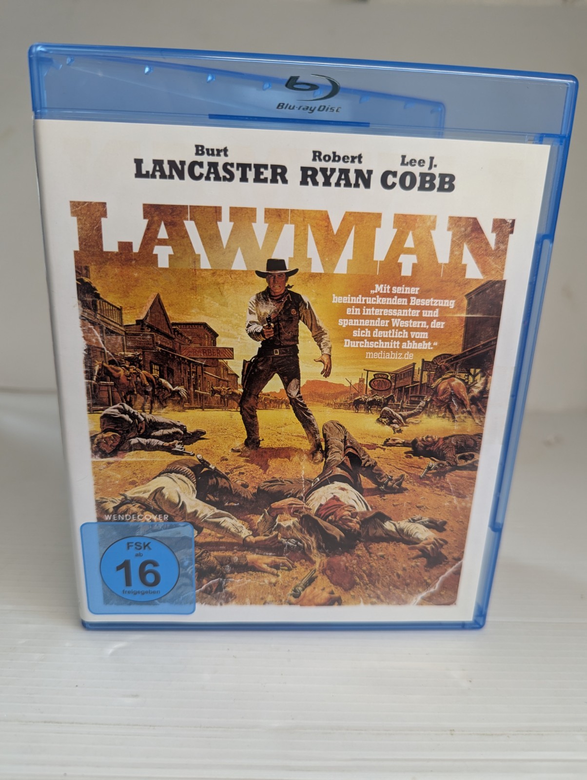 Lawman Burt Lancaster Blu Ray Reg B Import Western Watched Once