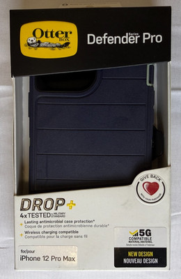 OtterBox Defender Series Pro Phone Case for Apple iPhone 12 Pro Max - Blue - NEW