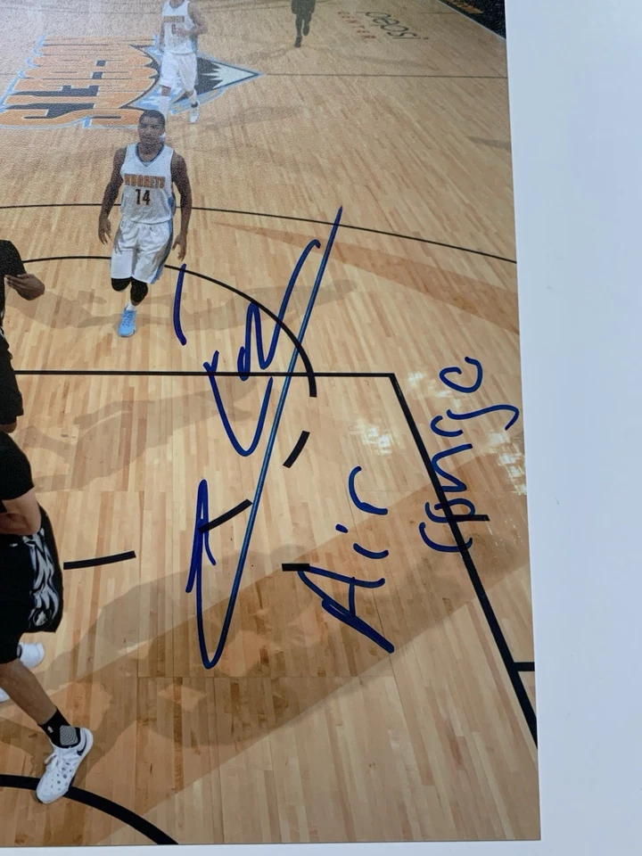 伊曼纽尔·穆迪签名亲笔签名 8 x 10 照片签名丹佛掘金队“刚果航空公司” — 第 2/2 张图片