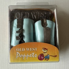 Old West Infant Boys Girls Poppets Faux Leather Cowboy Leather Boots 4