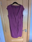 Vestido envolvente morado sin mangas papaya talla 18 usado en excelente estado