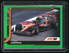 2025 Topps Chrome Formula 1 F1 Lando Norris Green Refractor 45/99 #77