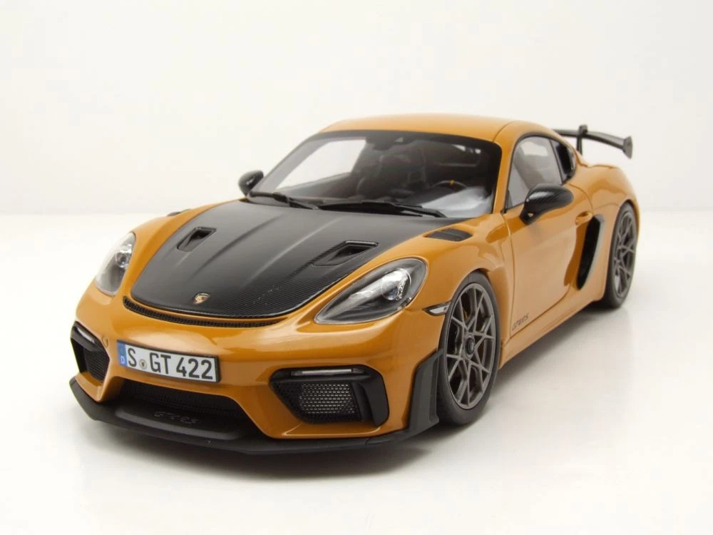 Modellino in miniatura Porsche Cayman 1/43 Spark 718 GTS giallo 2018 Modellino in miniatura Porsche Cayman 1/43 Spark 718 GTS giallo 2018