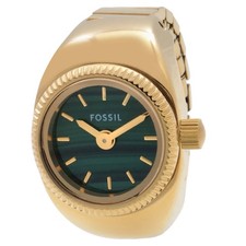 Fossil Watch Ring Quartz Green Dial Ladies Watch ES5308