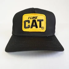 Vintage "I Like Cat" 90s Snapback Caterpillar Construction Brand New Deadstock