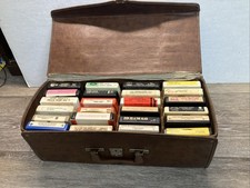 Vtg lot of 24 8 Track Tapes w/Case